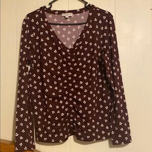 Women's Floral Long Sleeve Top